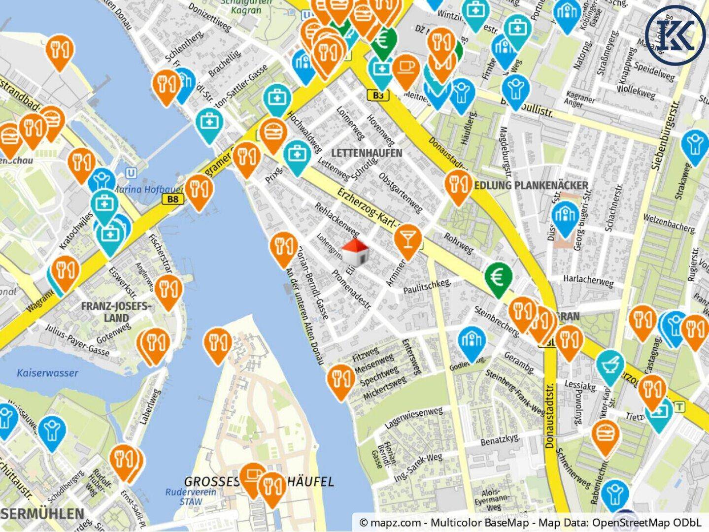 Geolyzer Kartenausschnitt