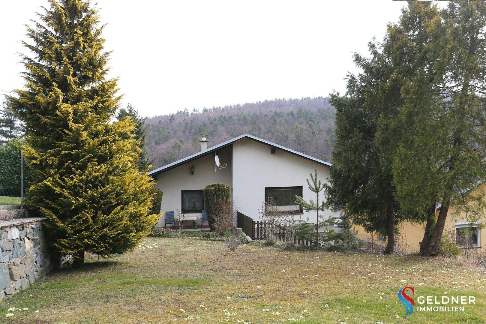 Einfamilienhaus mit eingezäuntem Garten und Garage in absoluter Ruhelage am Waldesrand - Ansicht 4