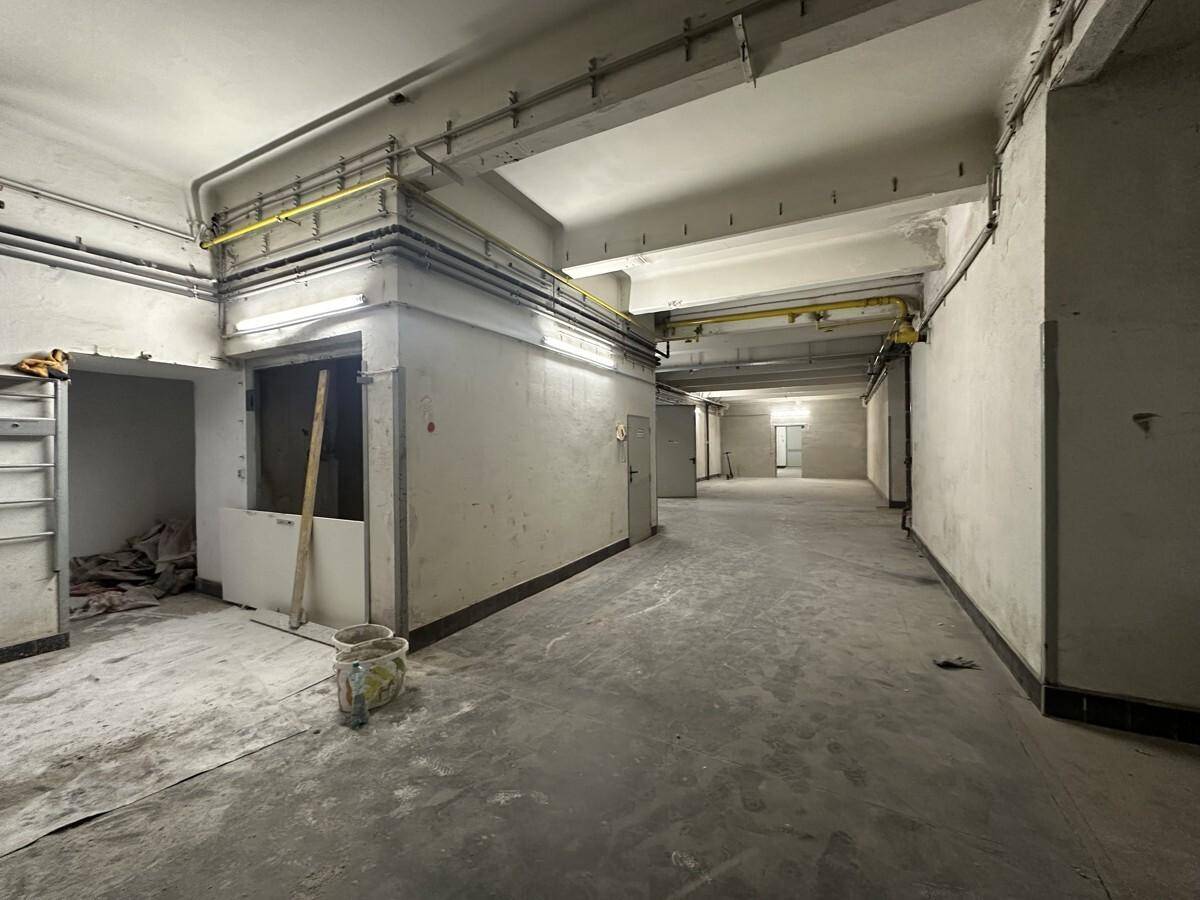 Geräumiger Kellerraum mit Betonboden und sichtbaren Installationen, ideal für Lagerzwecke oder Werkstätten.