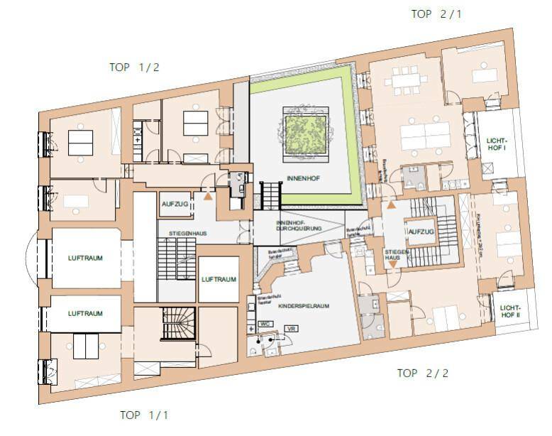 Übersichtsplan Hochparterre