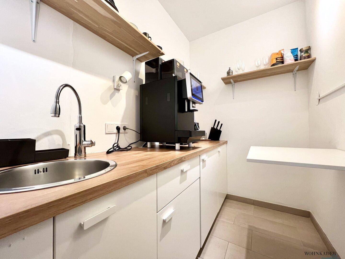 Grundriss des Geschäftslokals mit Büro, WC und Abstellraum, Gesamtfläche 39.80 m².