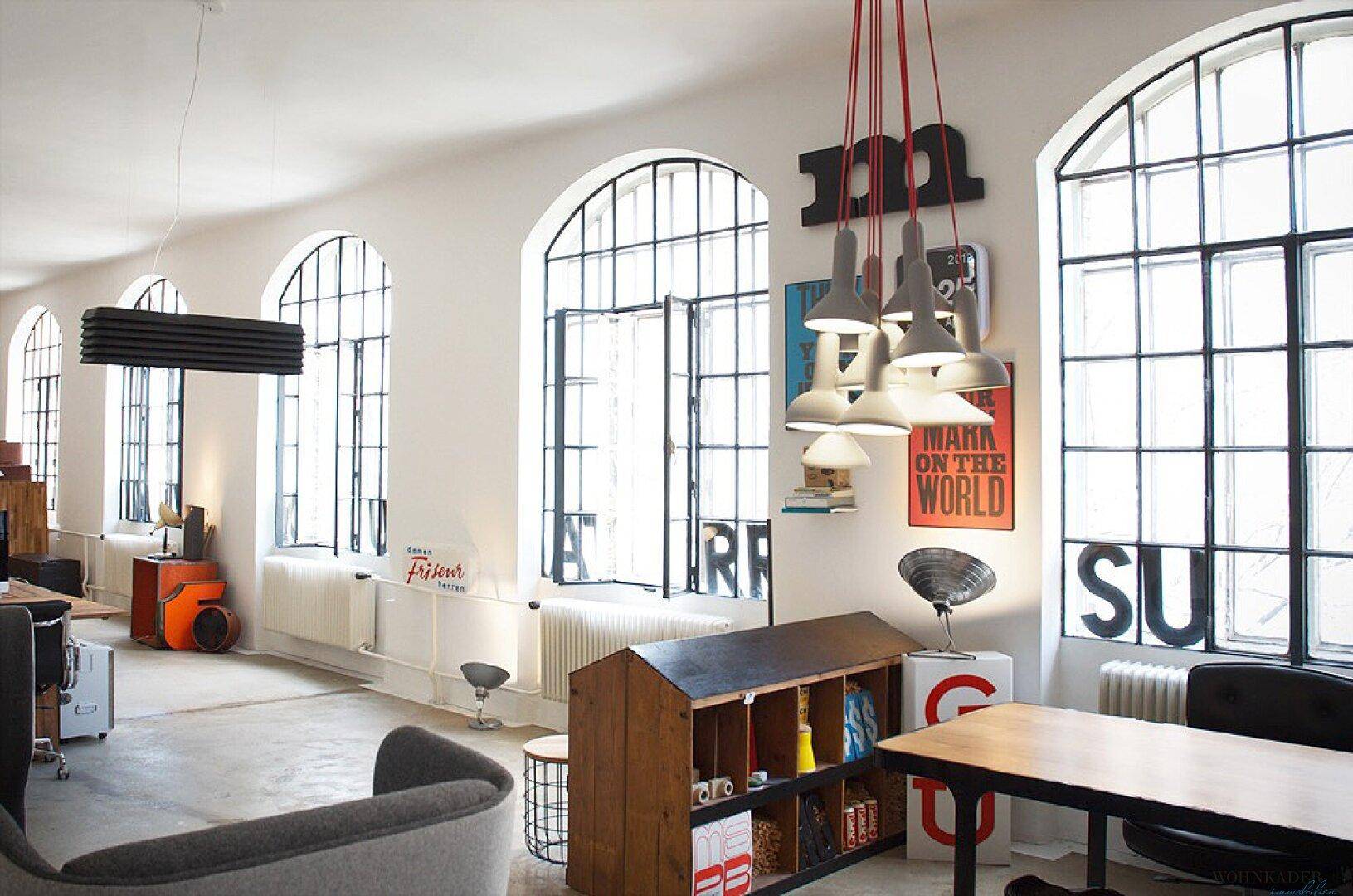 Modernes Loft-Büro in historischer Seidenfabrik – einzigartiger Backsteincharme &amp; hochwertige Ausstattung - Widok 6