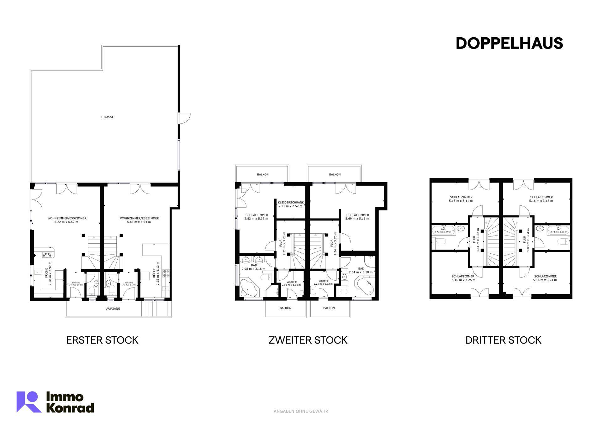 Grundriss-Doppelhaus