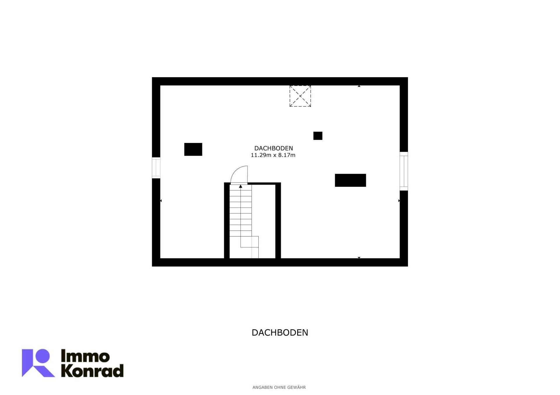 Grundriss - Dachboden