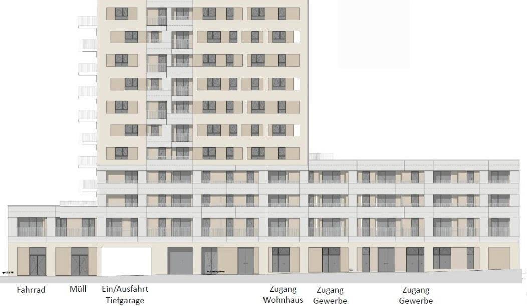 Ansicht Straßenfassade