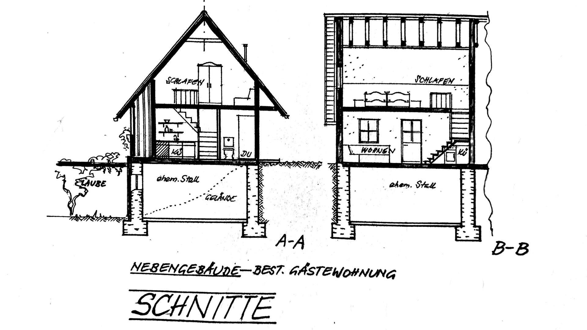 Nebengebäude - Schnitt