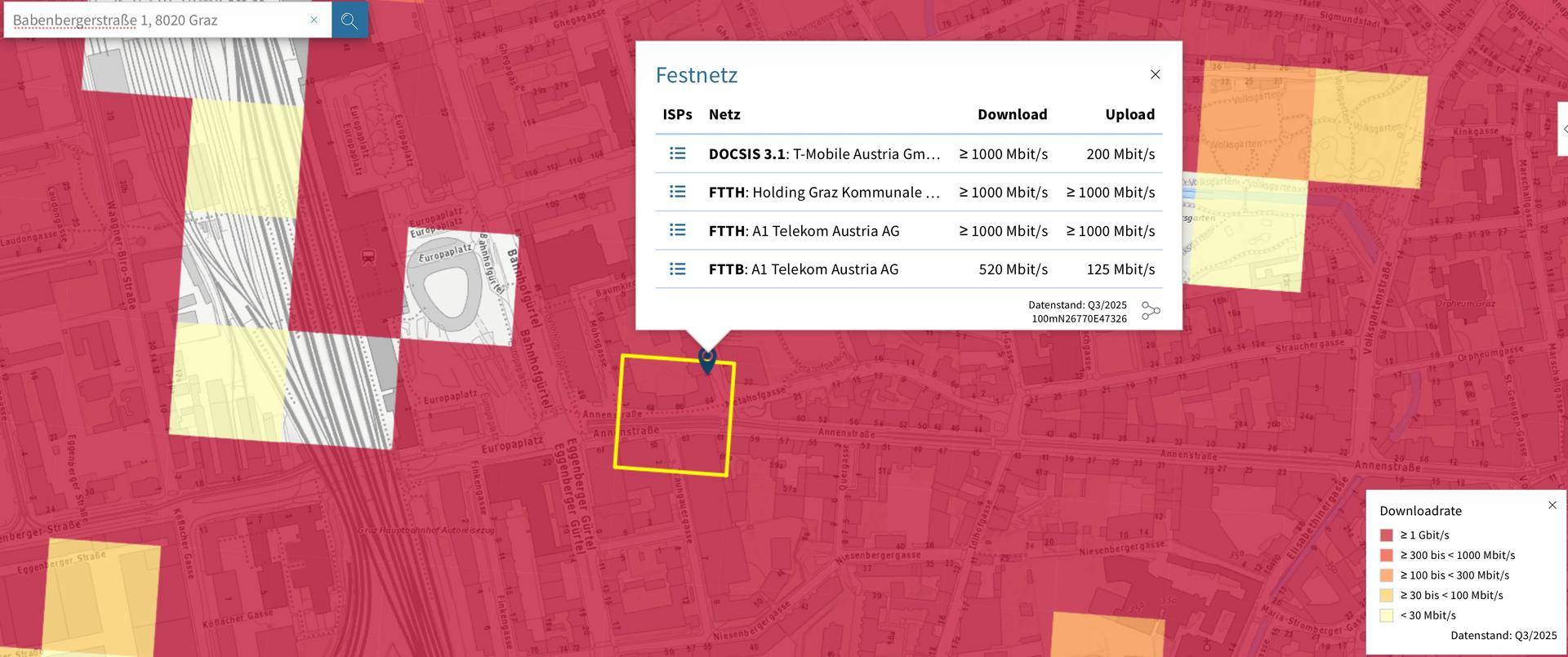 Breitbandatlas - Festnetz
