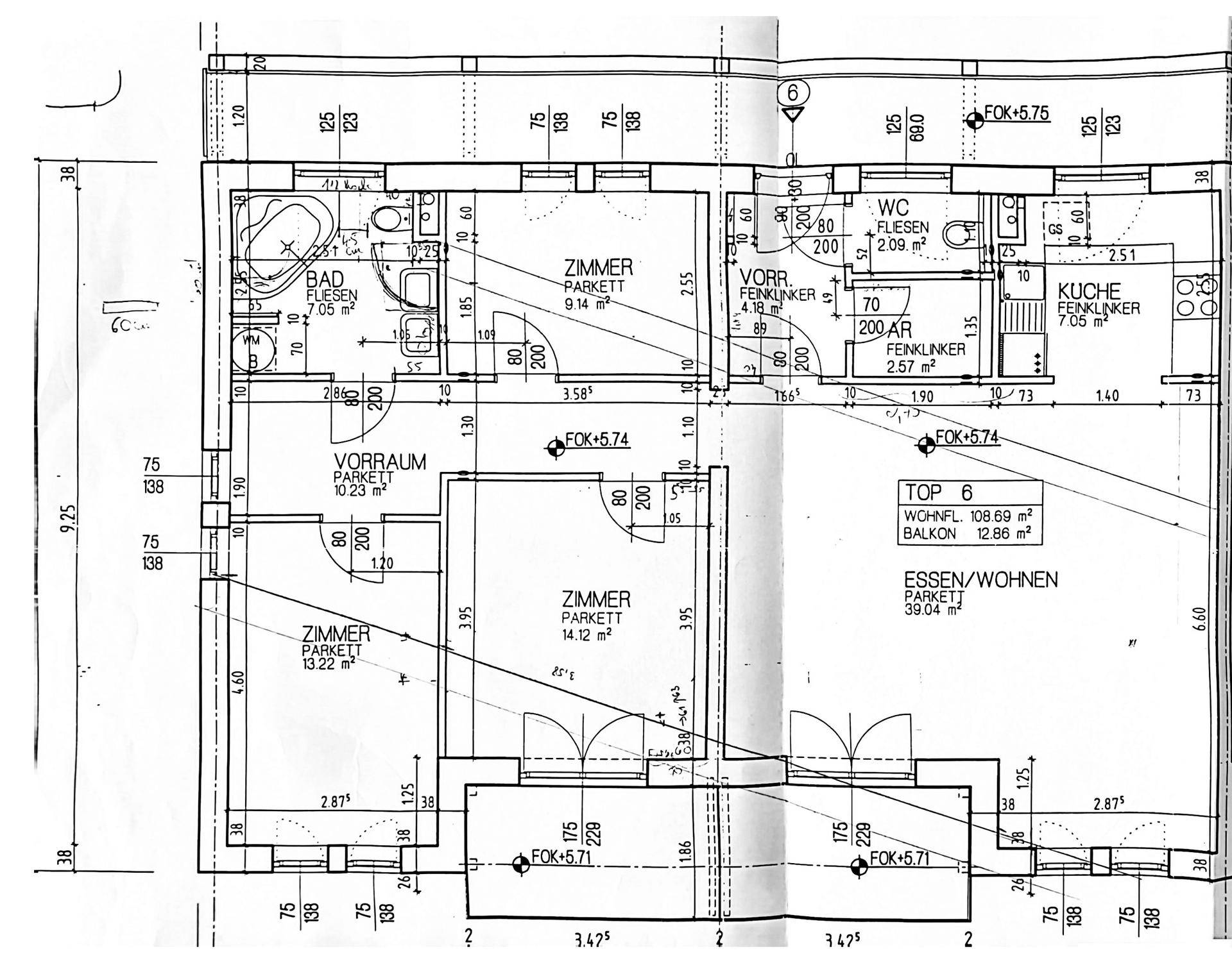 Grundriss Wohnung