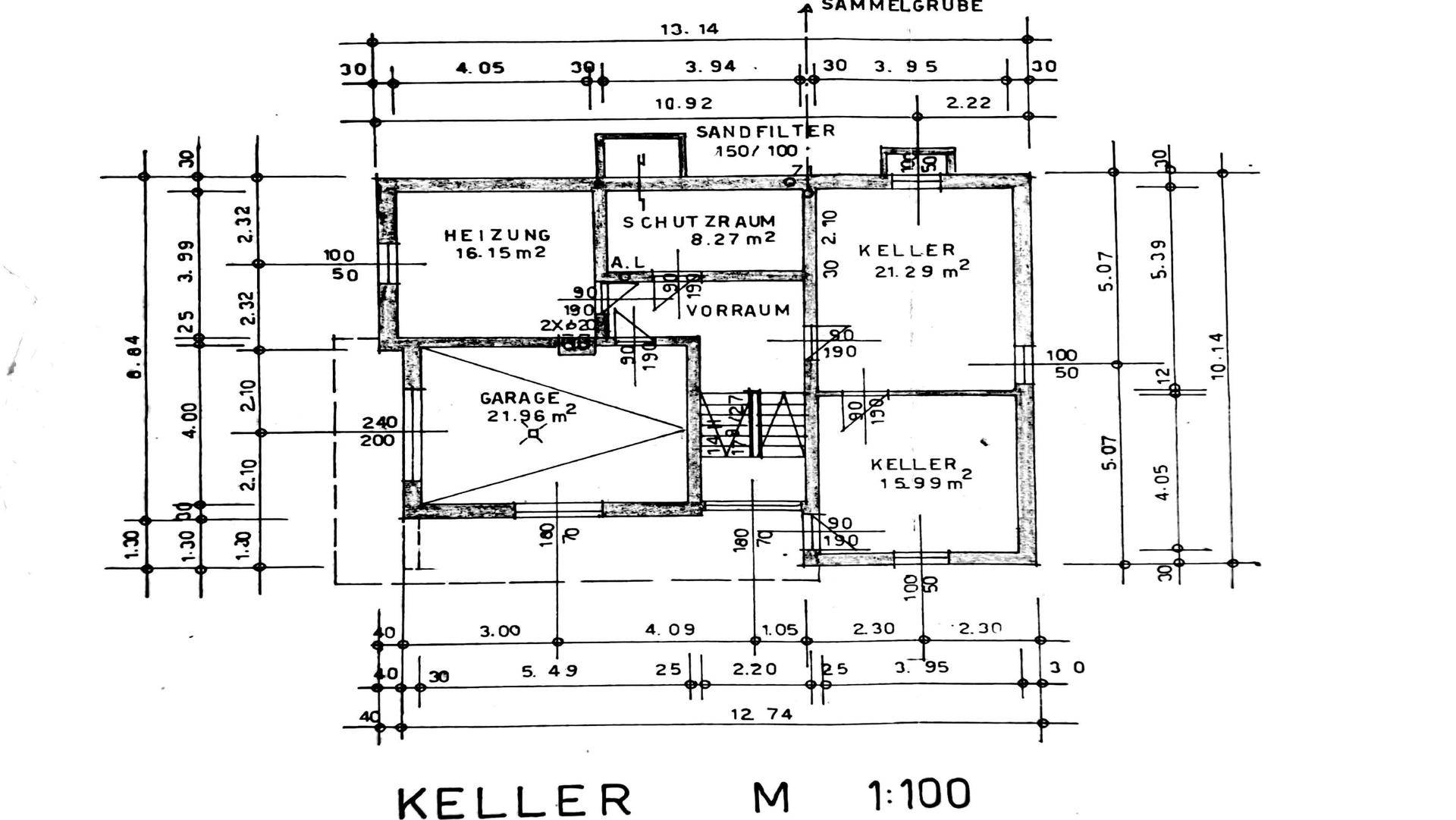 Grundriss Keller