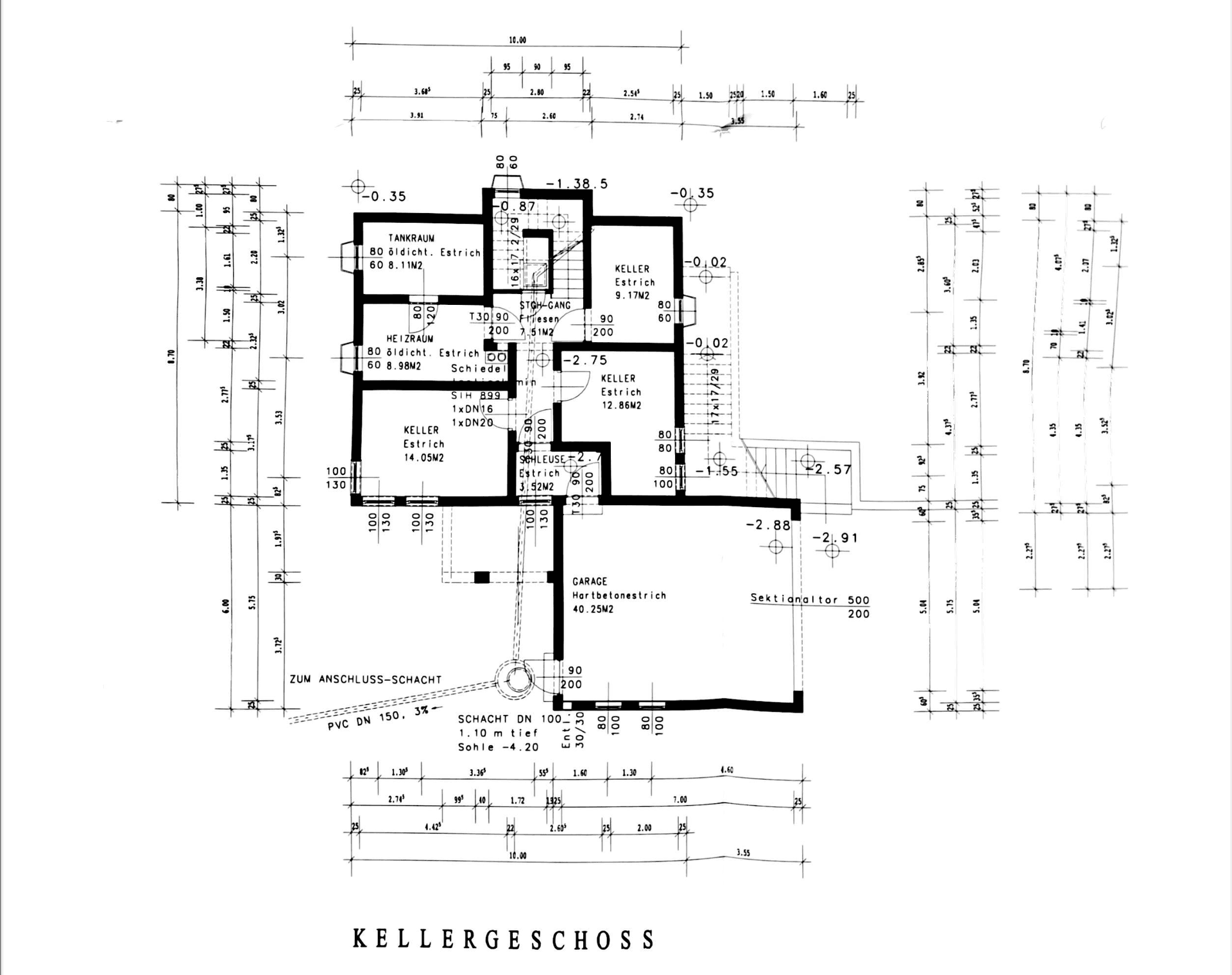 Grundriss Keller