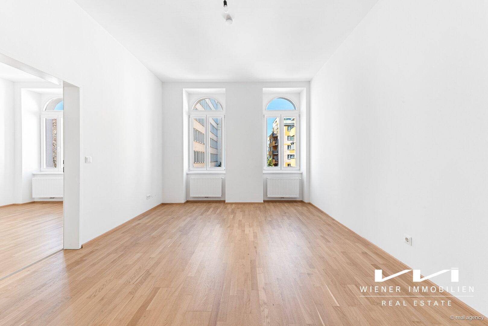 Attraktive, helle und sanierte 2 Zimmer Altbauwohnung - Ansicht 4