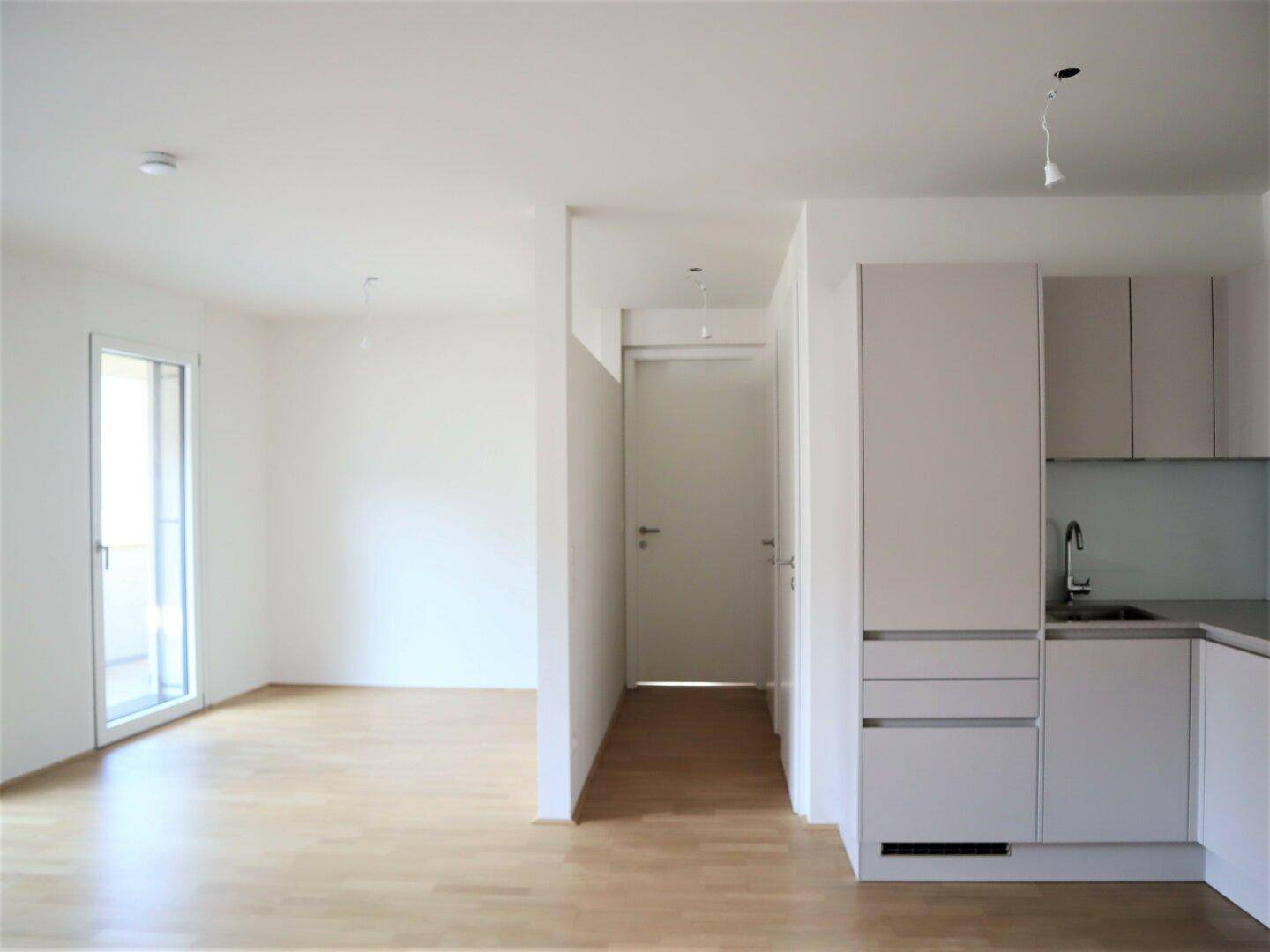 Blick in den offenen Wohnraum
