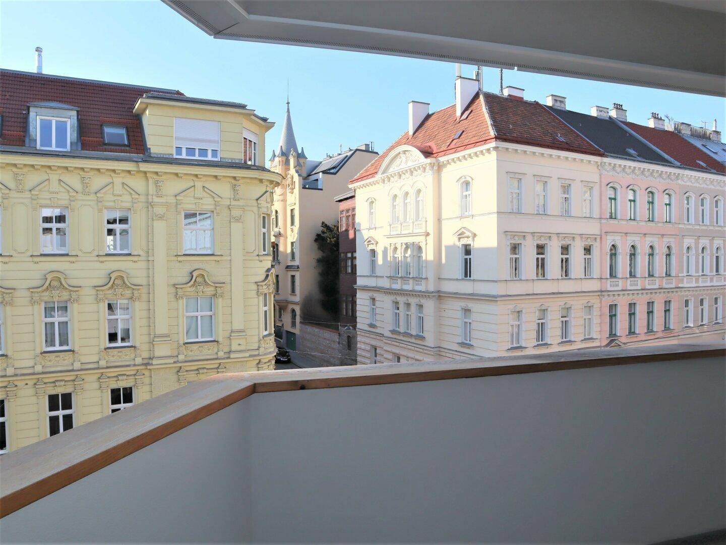Blick vom Balkon