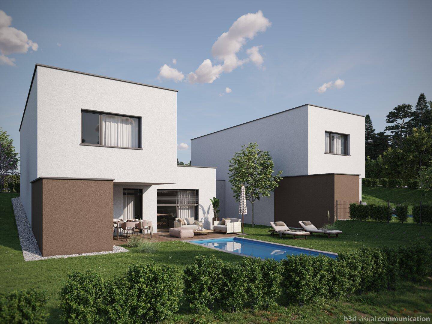 PROVISIONSFREI: Exklusives Neubau-Einfamilienhaus in Ottensheim – modernes Wohnen in Bestlage - Ansicht 2