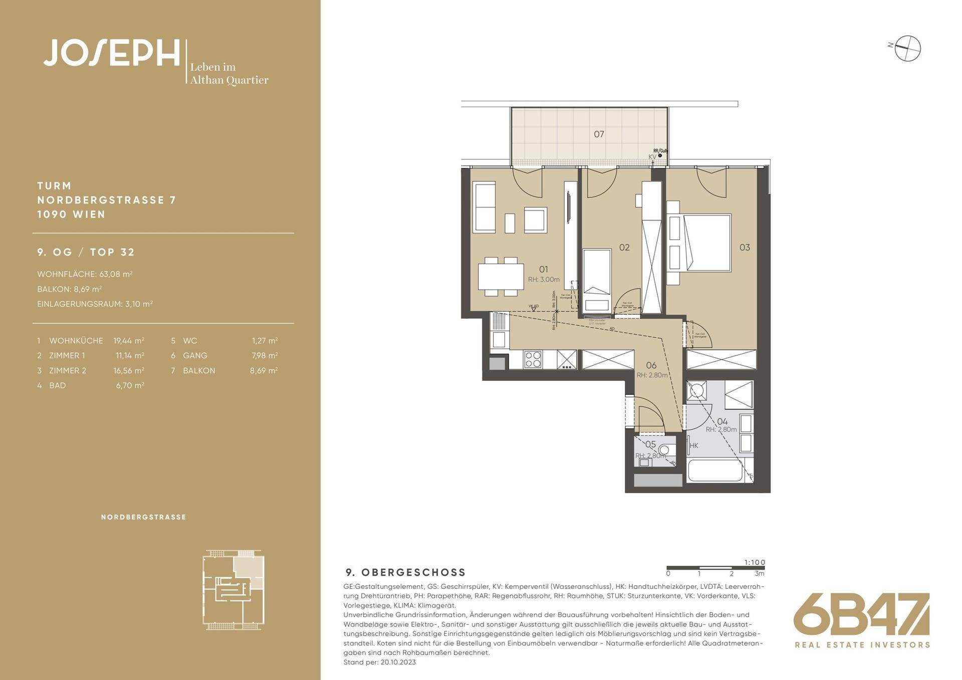 Grundriss Top 32 Turm