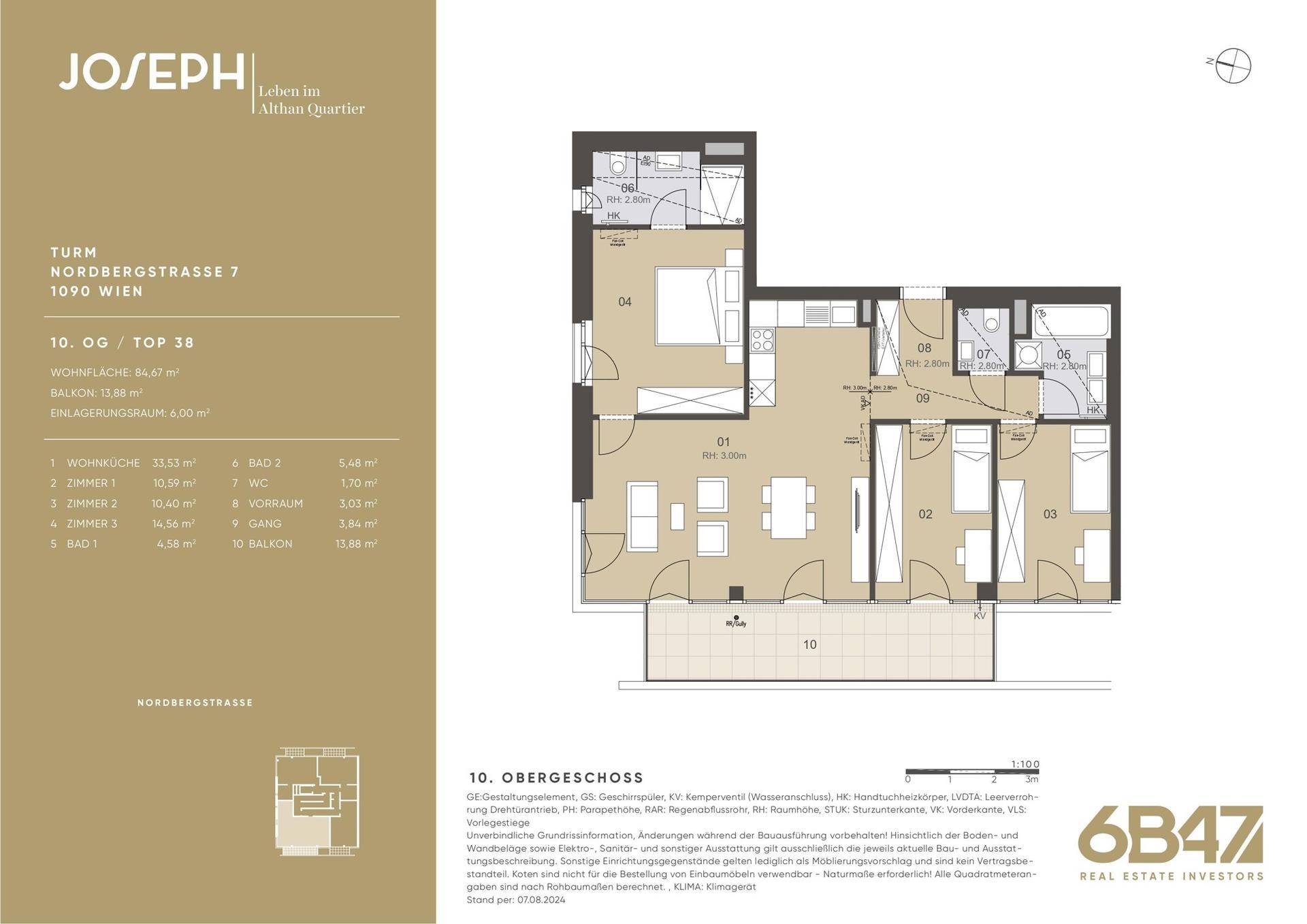 Grundriss Top 38 Turm