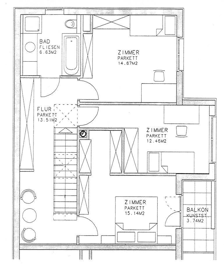 Grundriss Ebene 2