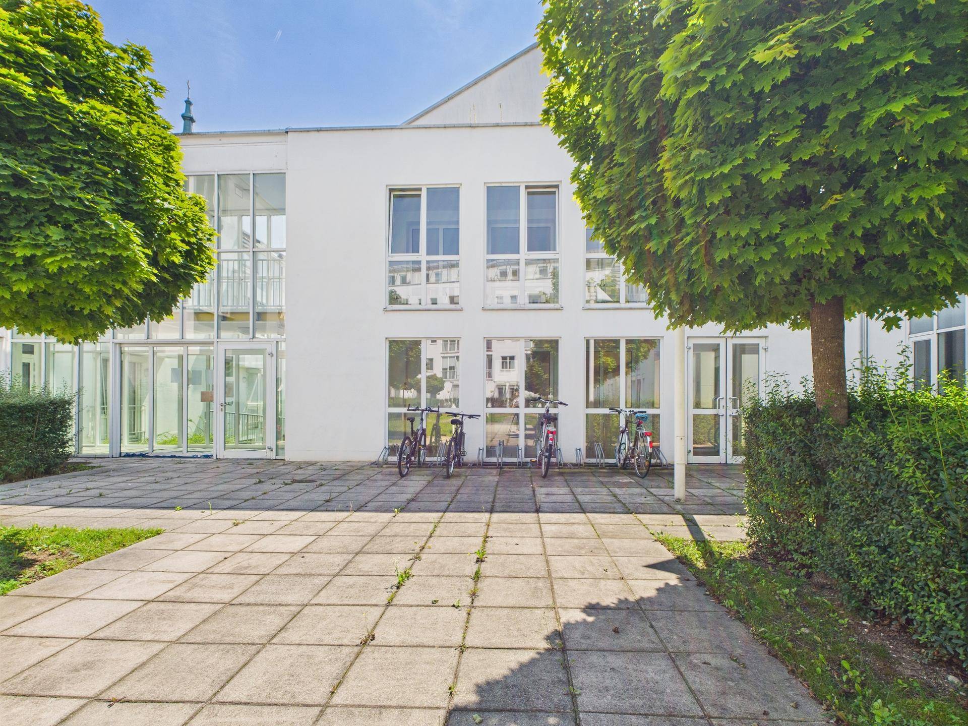 begrünter Innenhof