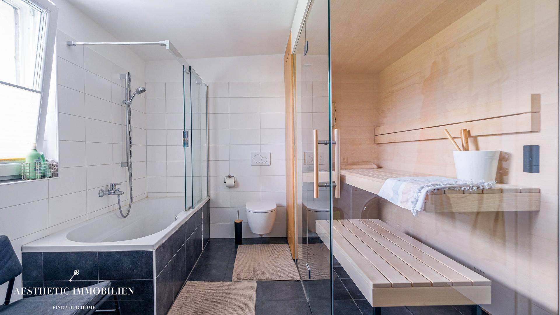 Badezimmer inkl. Sauna