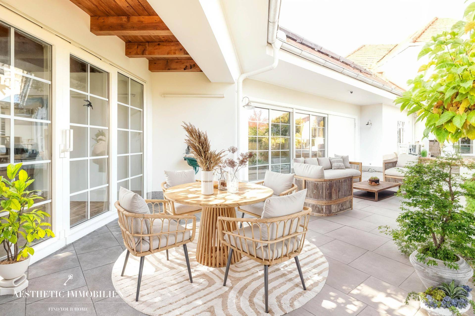 Terrasse Beispiel Möbel Visualsierung