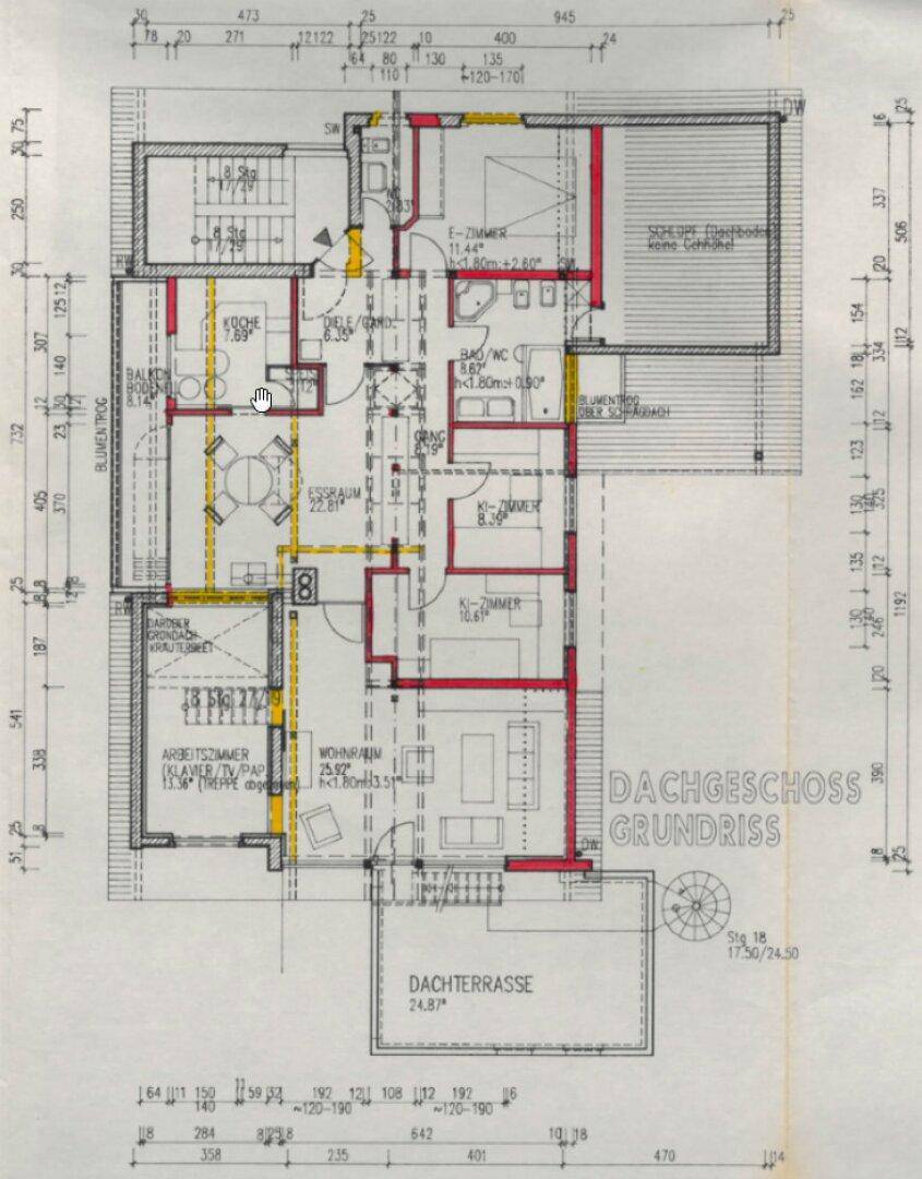 Grundriss Dachgeschoss