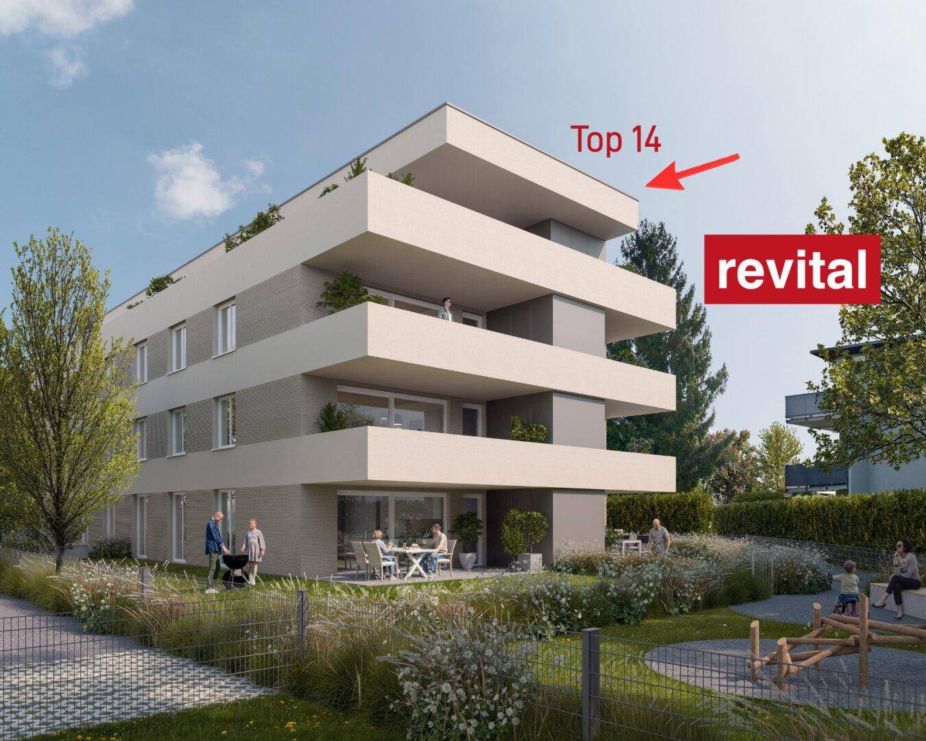 1A-Lage von Lustenau - Ruhige und Zentrale Dachgeschosswohnung - Top 14 - Jetzt Nebenkosten sparen