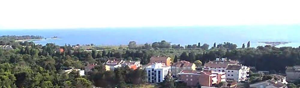 Weite Panoramaaussicht auf das blaue Meer und die grüne Küstenlandschaft mit Siedlungen.