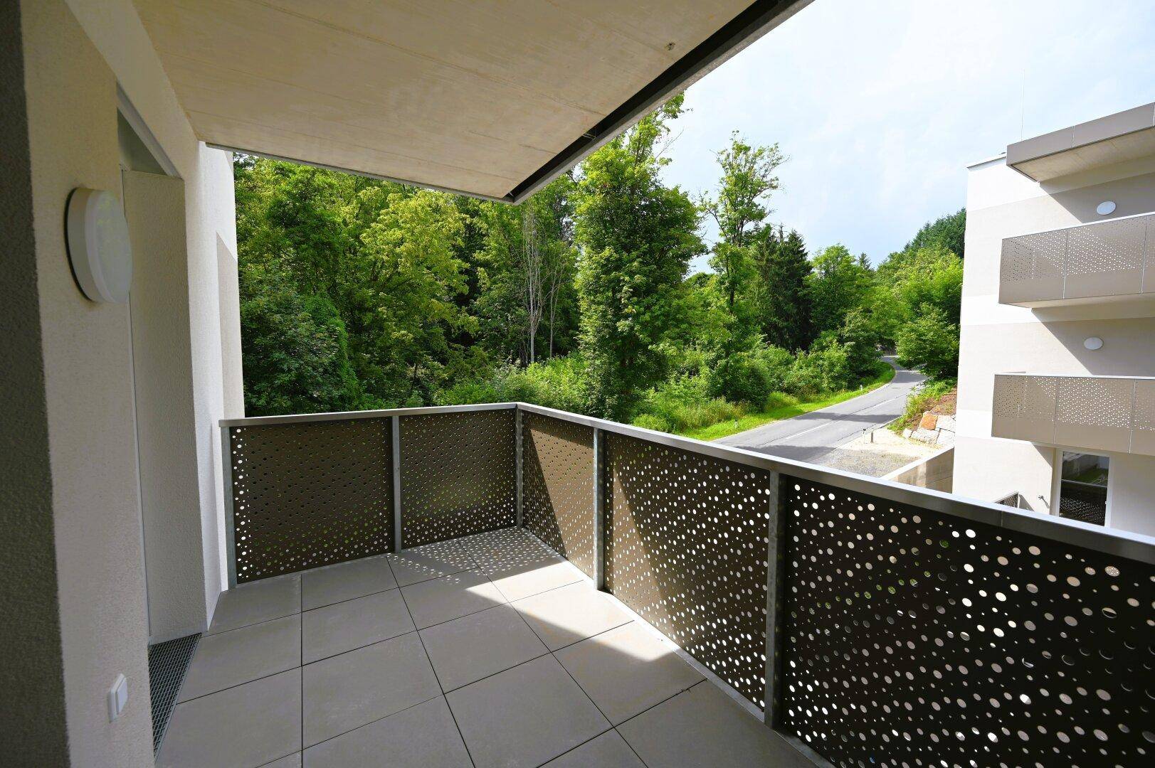 Ausblick vom Balkon