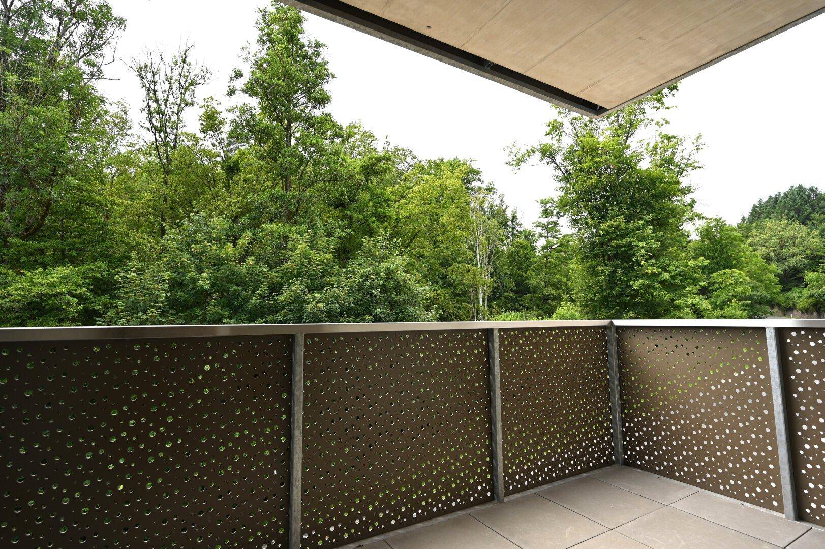 Waldblick vom Balkon
