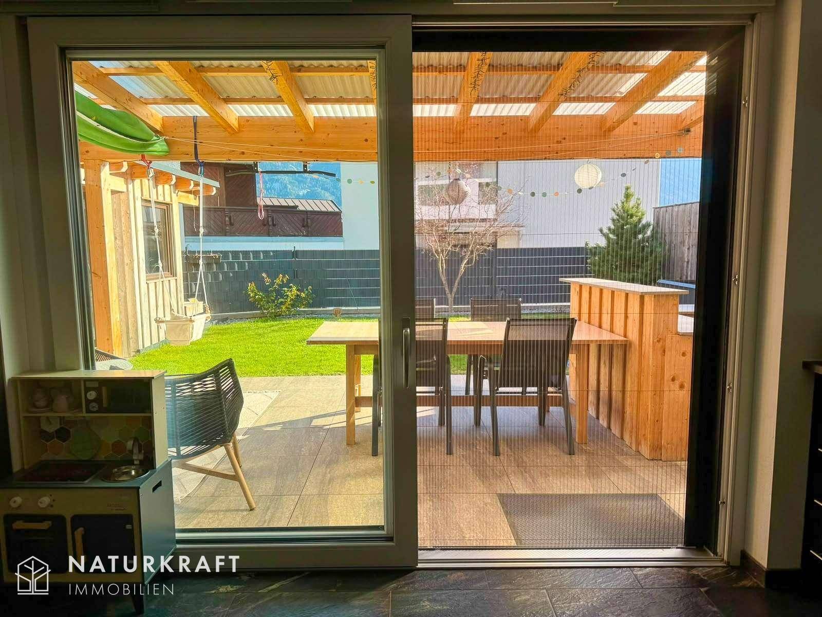 Blick vom Wohnzimmer