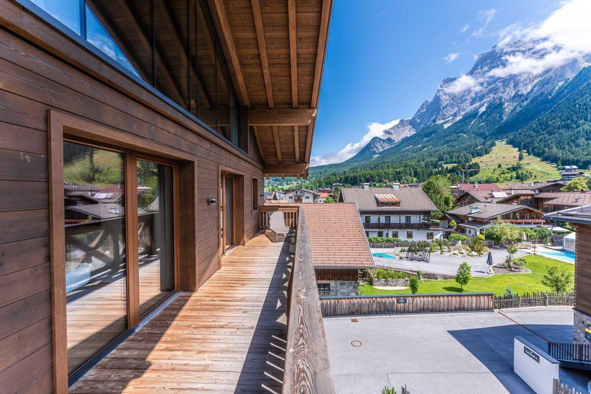 Aussicht Balkon Zugspitze