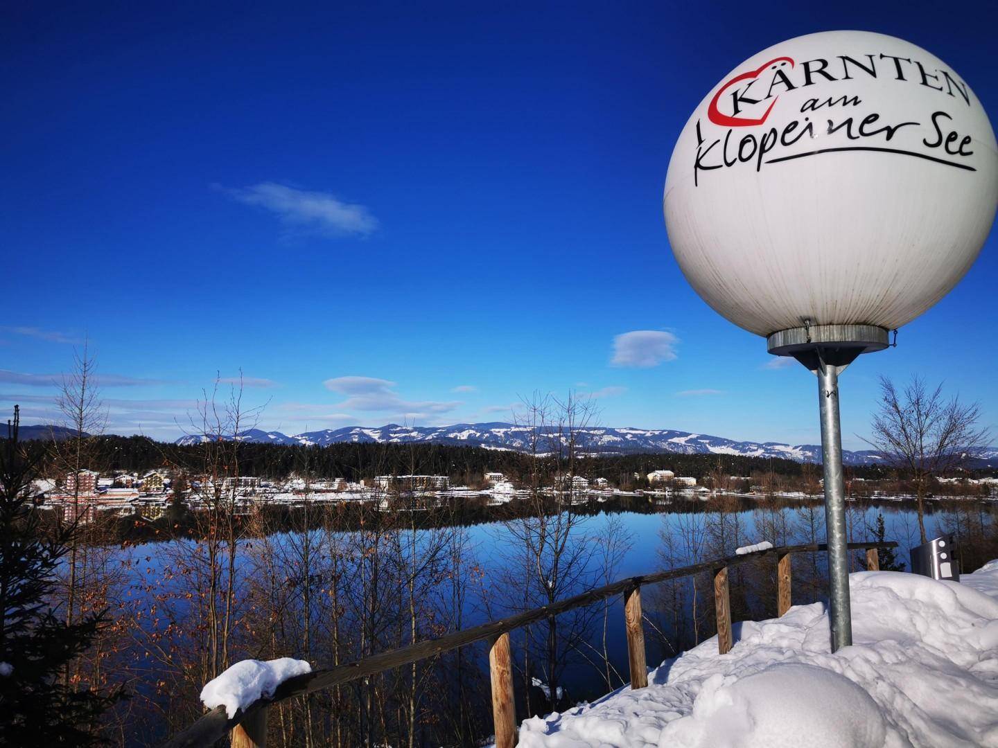 Klopeiner See - Promenade im Winter