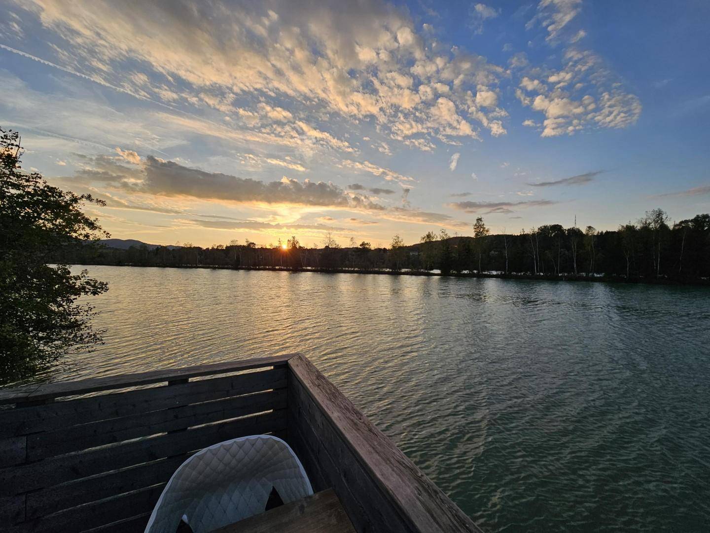 Stausee abends