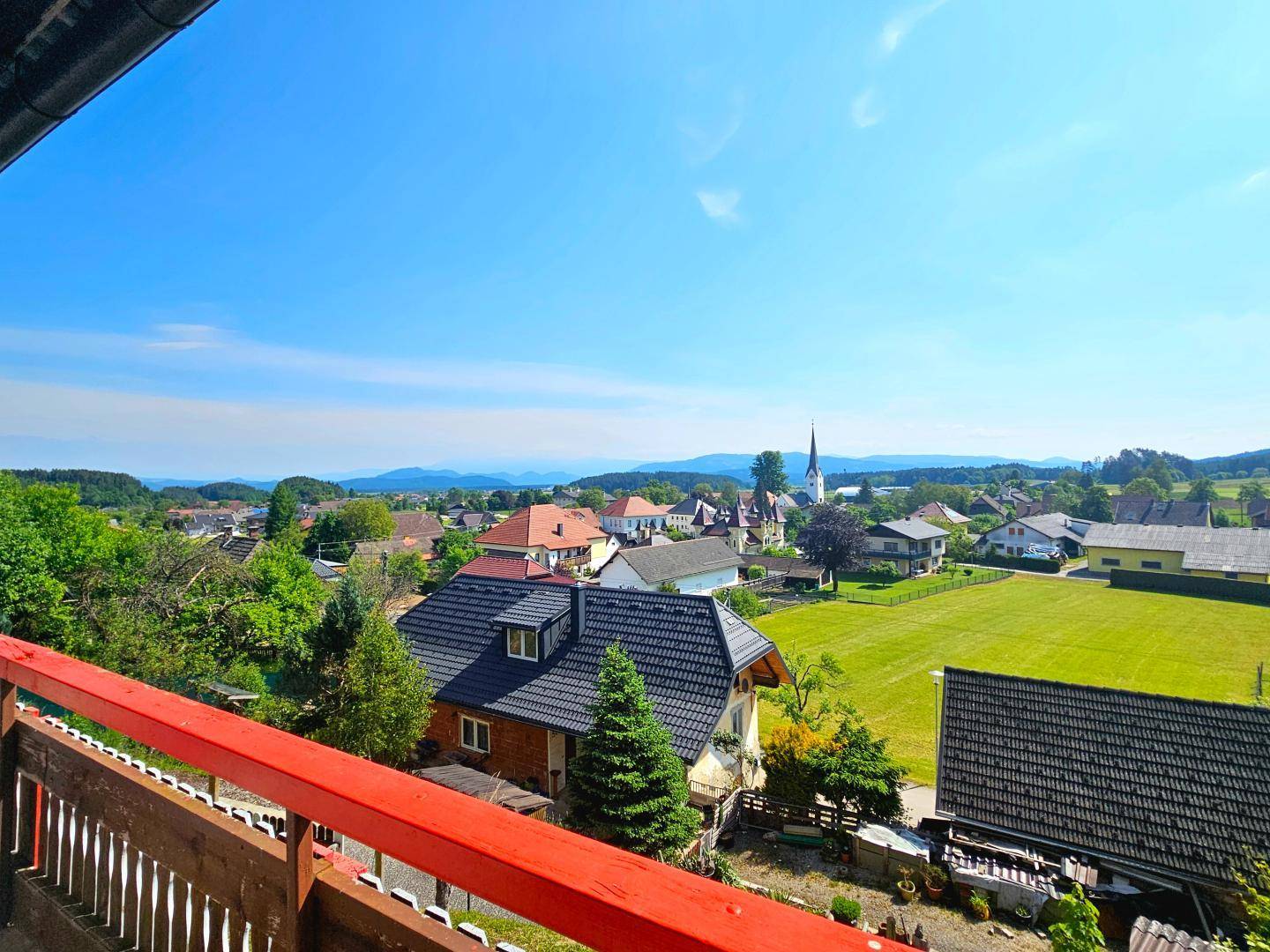 Blick vom Balkon