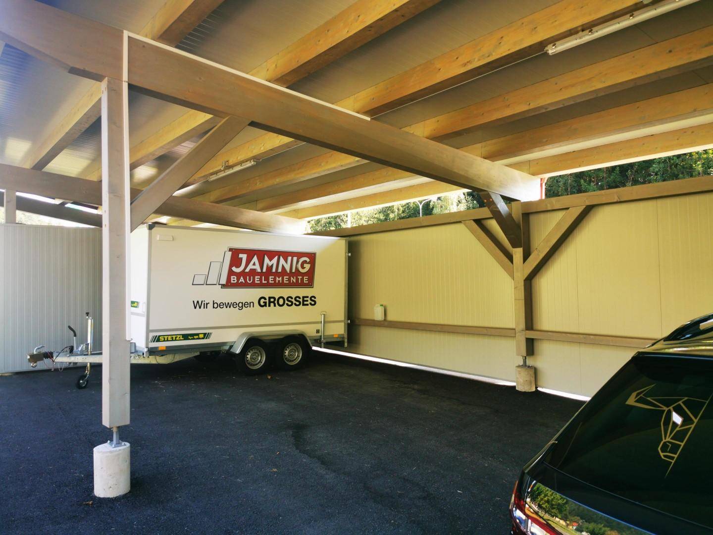 Carportplätze können angemietet werden
