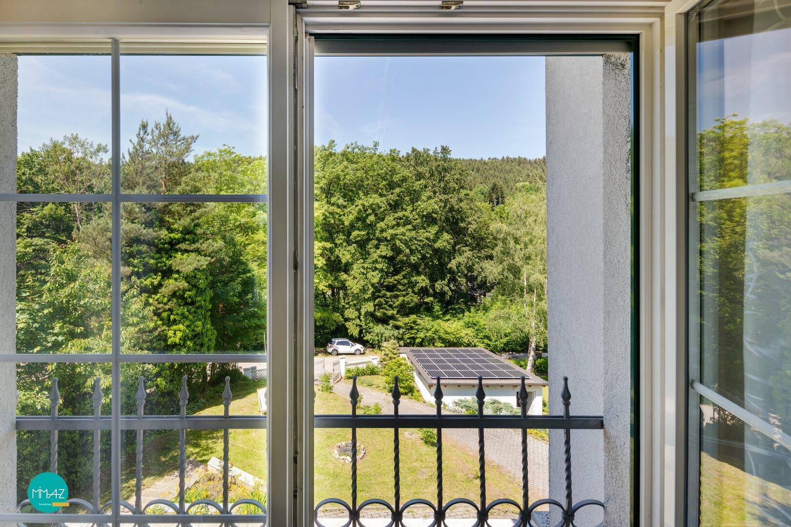 Ausblick vom Schlafzimmer 2 - Lebensqualität pur