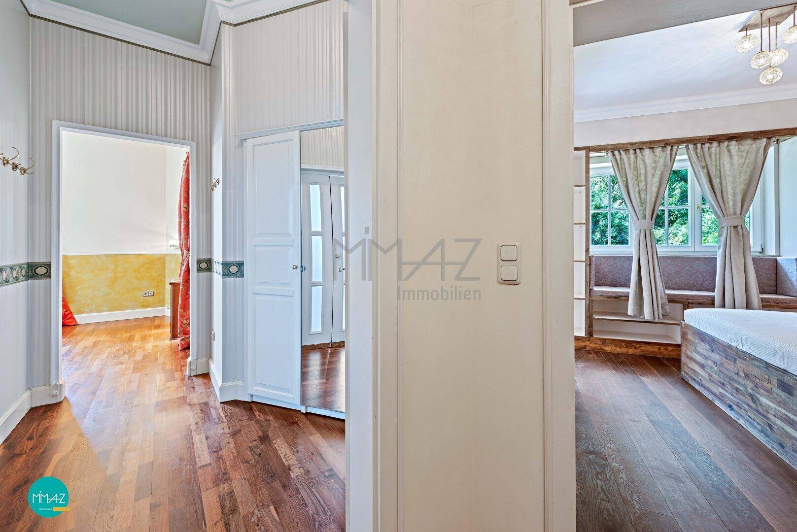 Blick in 2 Schlafzimmer