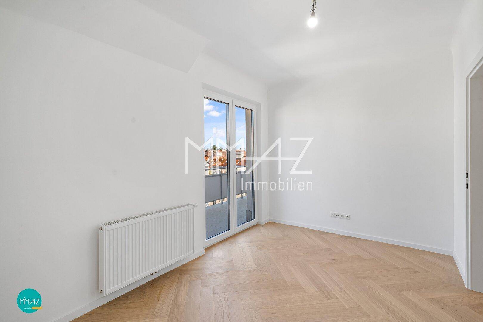 Schlafzimmer mit Ausgang Terrasse