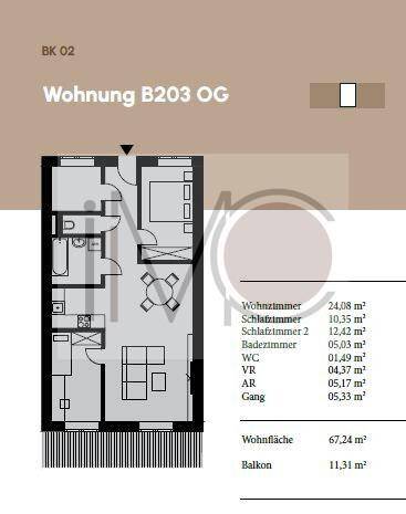 Wohnung B 203 OG