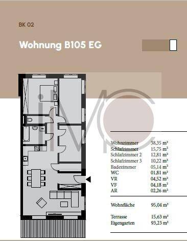 Wohnung B 105 EG