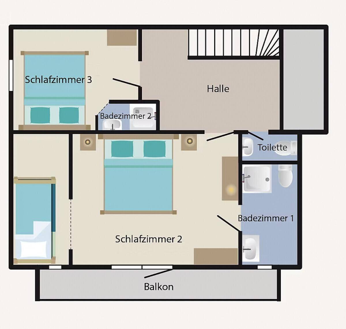 Haus 1 Obergeschoss