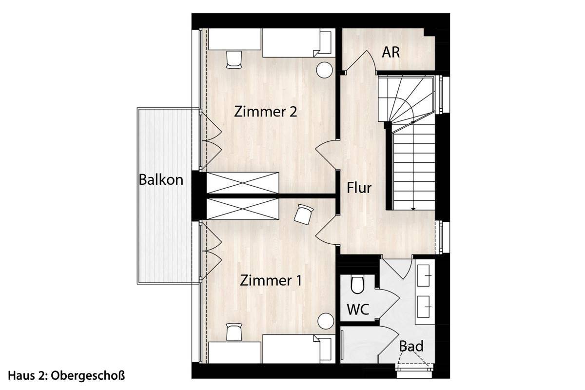 02 Grundriss Haus 2 OG