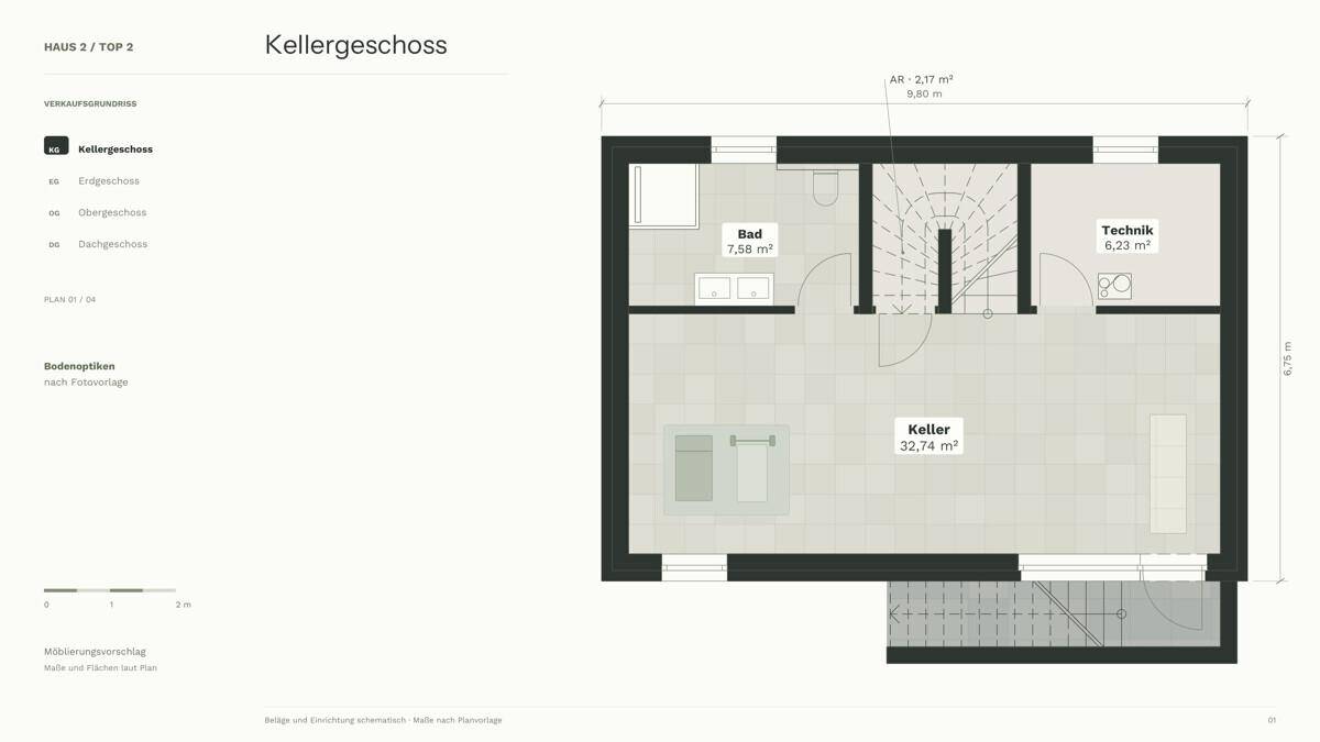 3 Planskizze Kellergeschoss