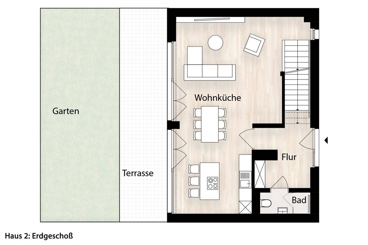 01 Grundriss Haus 2 EG