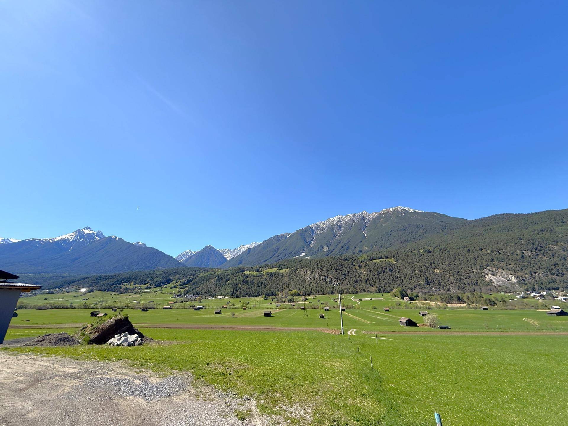Aussicht vom Grundstück