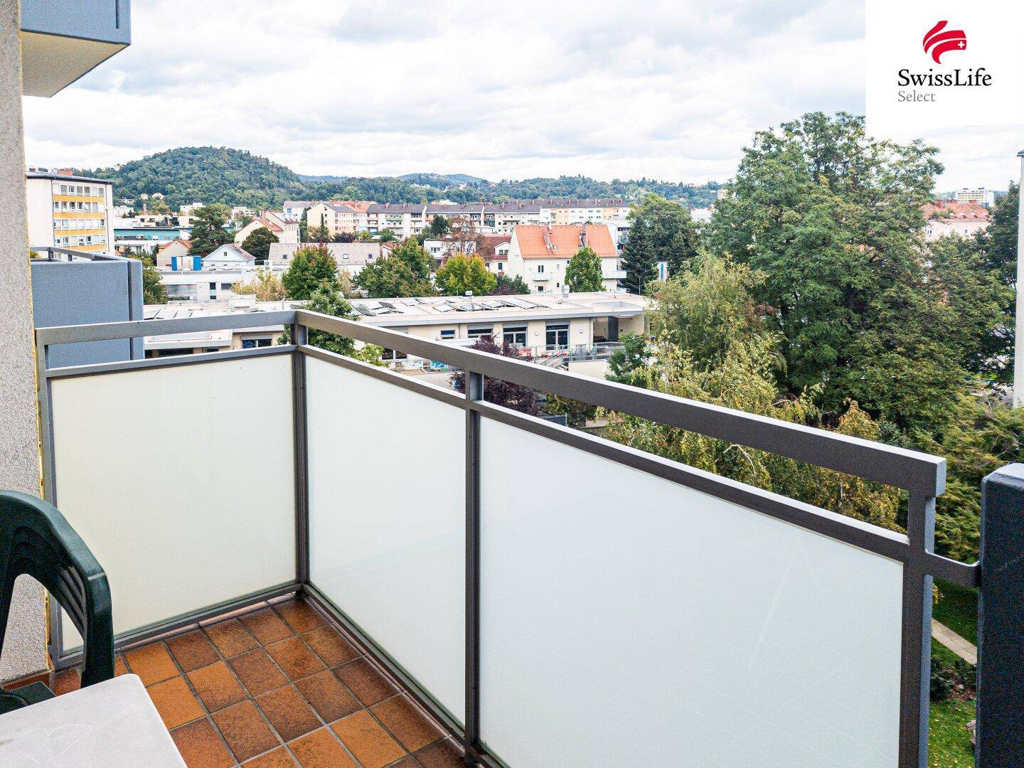 Blick vom Balkon