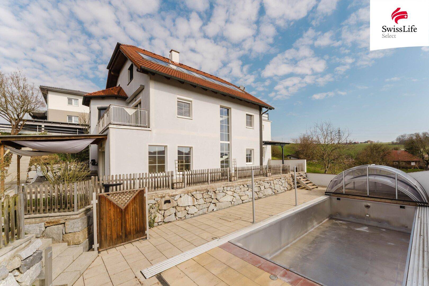 Wohntraum mit Extras: Pool 10x4, XXL-Terrasse mit Ausblick &amp; Doppelgarage – pohled 3
