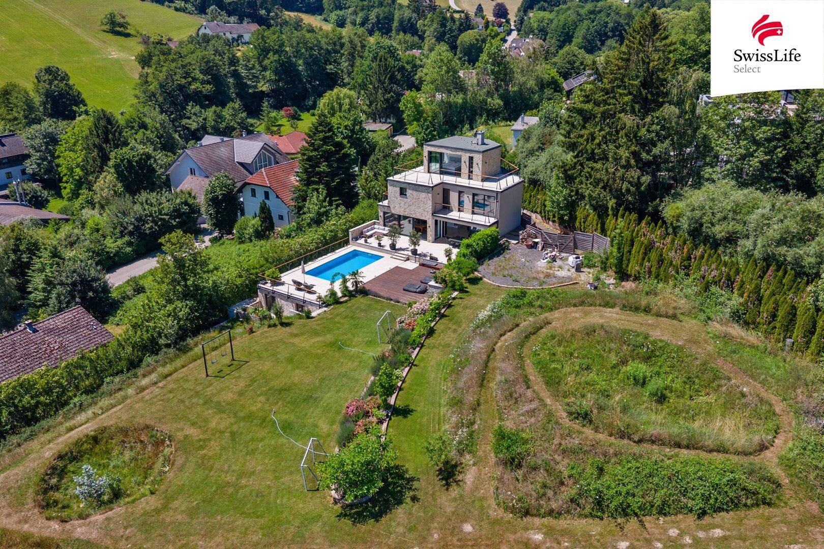 Wo Wien endet, beginnt Lebensqualität – Exklusive Architektenvilla in absoluter Ruhelage - Więcej