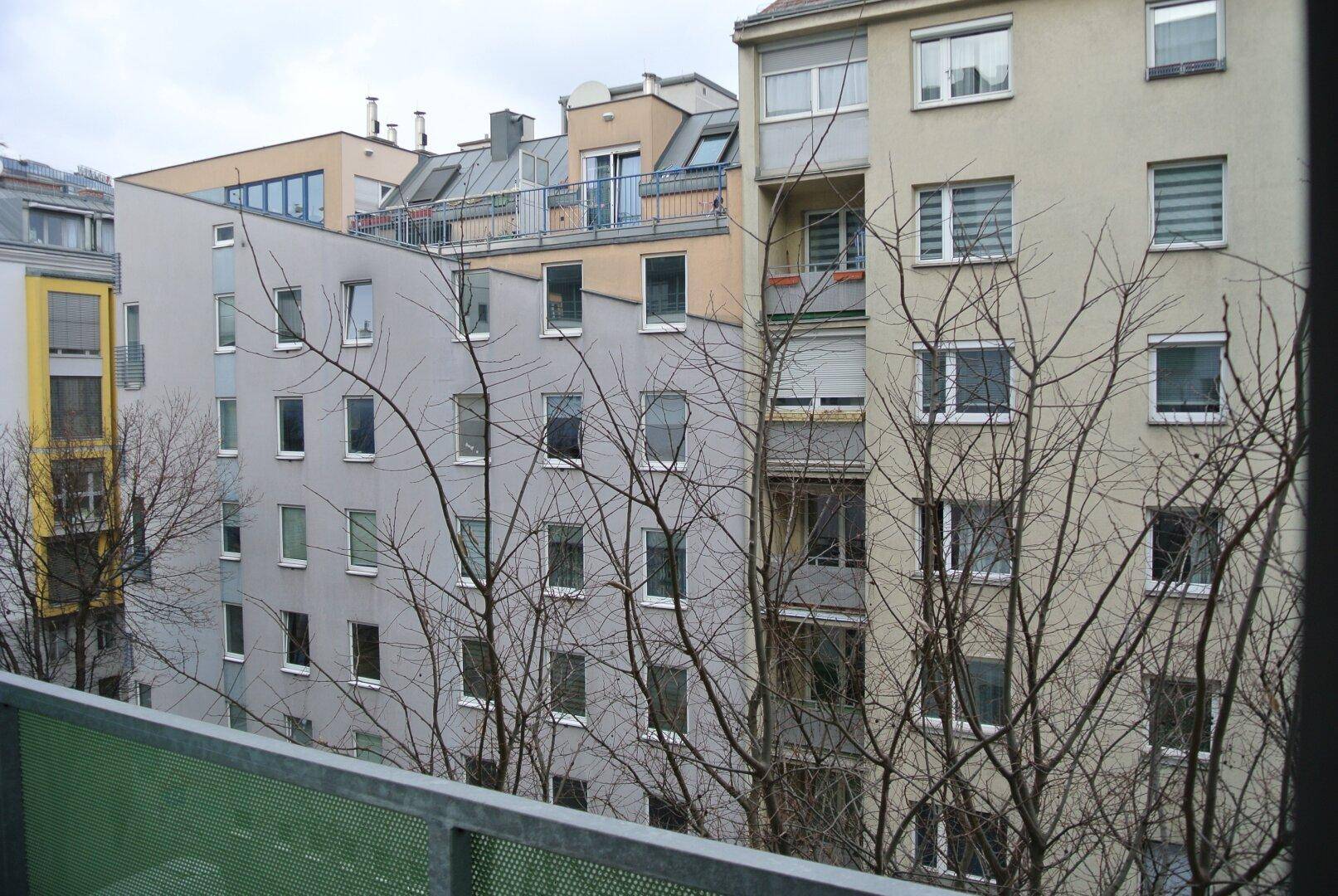 Blick vom Balkon