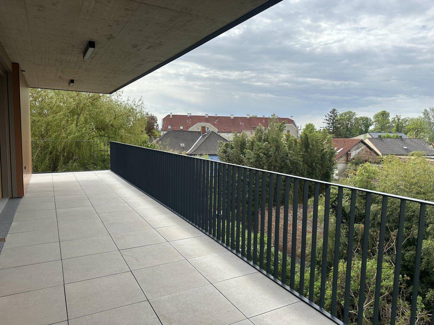 Blick von der Wohnzimmerterrasse
